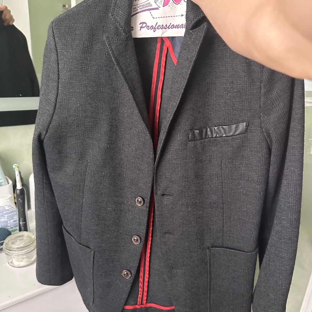 Zara men’s blazer suit jacket denim couture collection